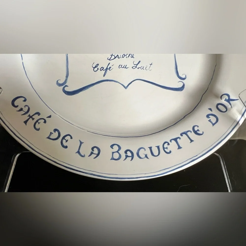 Williams-Sonoma Petit Dejeuner French Cafe Plates 8.75” Set of 2 Portugal